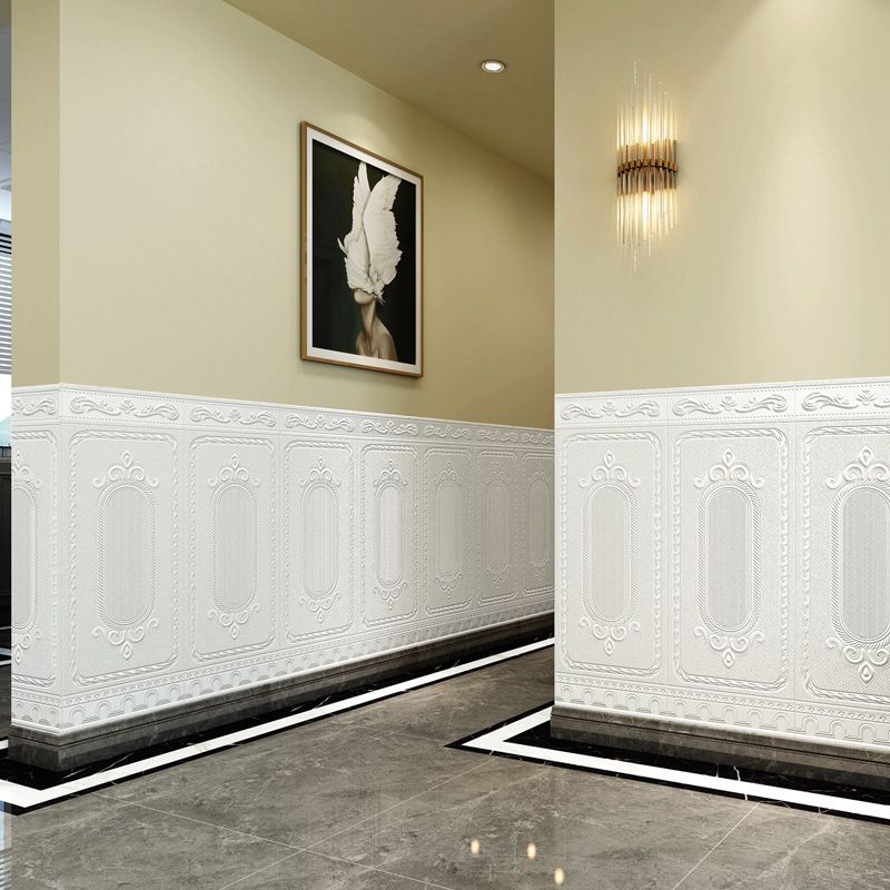 Glam Style Wall Cladding Living Room Peel and Stick 3D Embossed Waterproof Wall Cladding