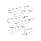Contemporary white bathroom accessories as a single piece or in a set
