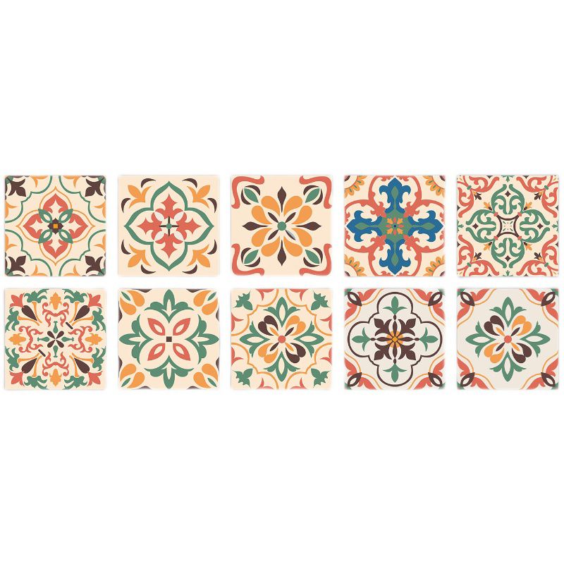 PVC peel and stick backsplash mosaic tiles wallpaper with square shape