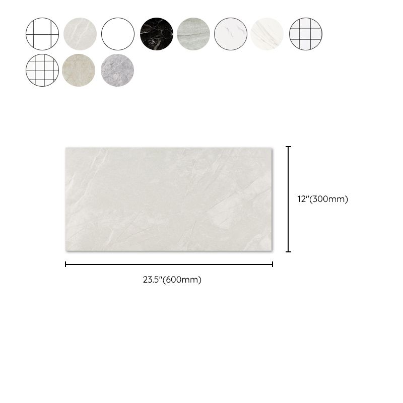 Field tile wallpaper waterproof removable and adhesive wall tile with rectangular shape