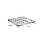 Contemporary Style Shower Head Bathroom Fixed Shower Head with Round and Square Shape
