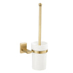 Golden Modern 5-piece Bathroom Accessories Set Brushed Brass Towel Holder/Paper Holder