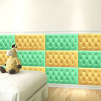 Wall cladding panels Smooth wall interior Upholstered plank
