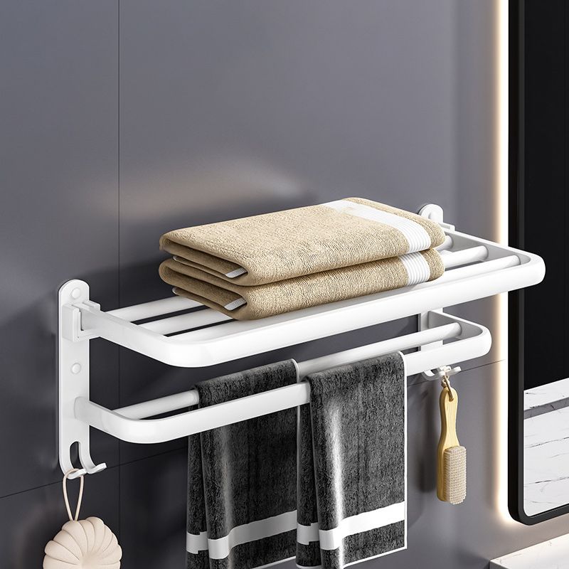 White contemporary bathroom accessory set stainless steel aluminum bathroom set