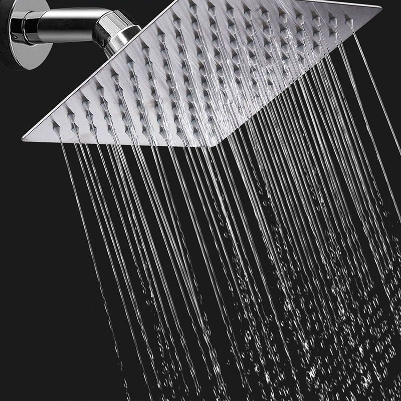 Showerhead Square Wall Mounted Rain Spray Stainless Steel Showerhead