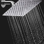 Showerhead Square Wall Mounted Rain Spray Stainless Steel Showerhead