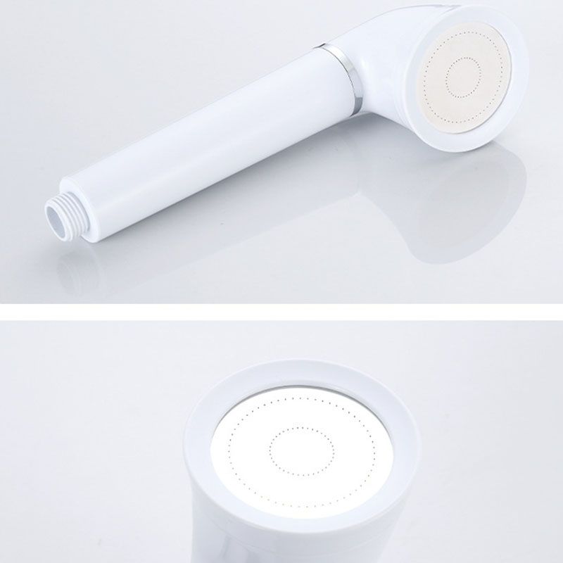 White round shower head plastic supercharged hand shower