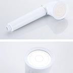 White round shower head plastic supercharged hand shower