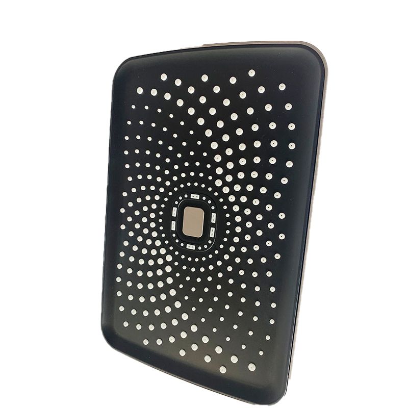 Black Large Shower Head Standard Spray Pattern with Hand Shower