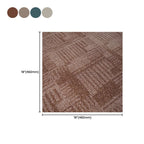 Living Spaces Square Vinyl Flooring Peel and Stick Fabric Look PVC Floor Covering