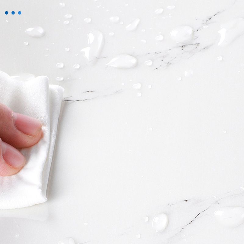 Polished waterproof marbled sheet back panel peel and stick interior insert