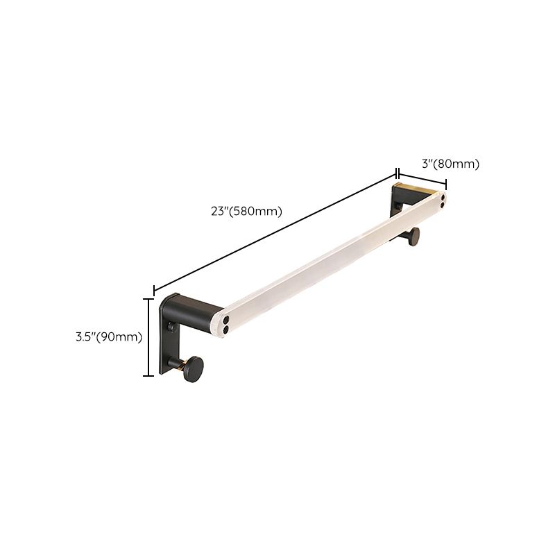 Metal and acrylic bathroom accessories as a single piece or in a set in black