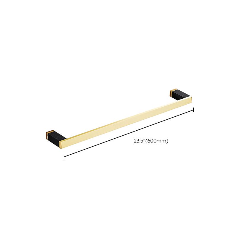 Metal and Marble Bathroom Minimalist Accessory as a Single Piece or in a Set in Gold