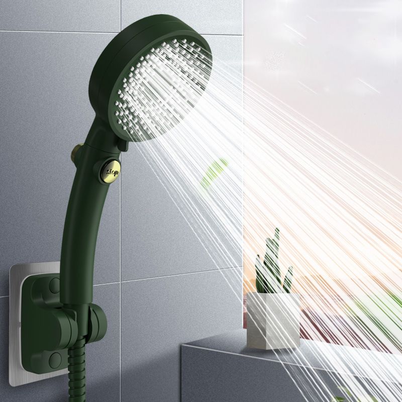 Plastic gloves round adjustable spray pattern hand shower