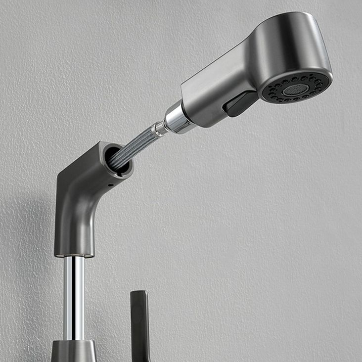 Modern Single Color Faucet Metal Center Connection Basin Faucet for Bathroom