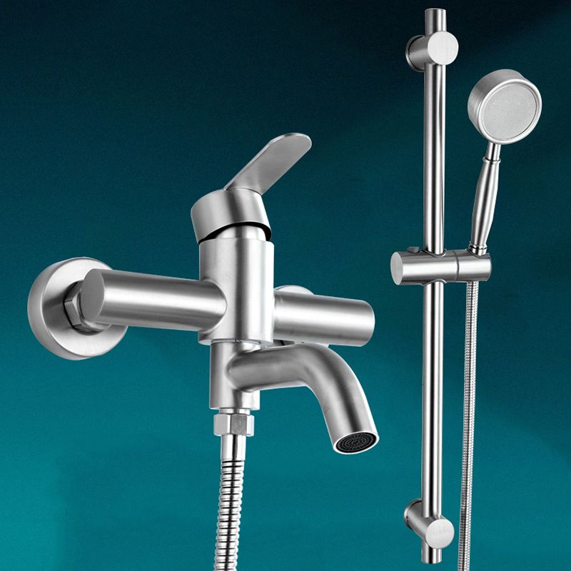 Modern Bathtub Faucet 304 Stainless Steel Swivel Spout Wall-Mounted Bathtub Faucet Cover