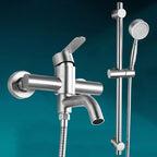 Modern Bathtub Faucet 304 Stainless Steel Swivel Spout Wall-Mounted Bathtub Faucet Cover