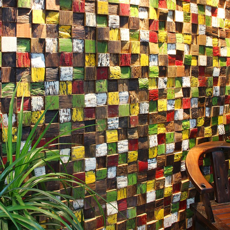 Wall cladding wood shiplap mosaic modern interior wall cladding