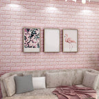 Modern Wall Tile PVC 3D Embossing Self-Adhesive Waterproof Interior Wall Panel