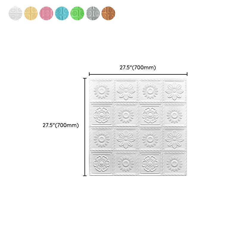 Industrial 3D-Print Wall Shelf Bathroom Living Room Wall Panels Set of 10