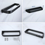 Modern Bathroom Hardware Set Bathroom Shelf Towel Bar Black Bathroom Hardware Set