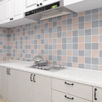 Modern mosaic tiles waterproof peel-and-stick tiles over tiles for the kitchen