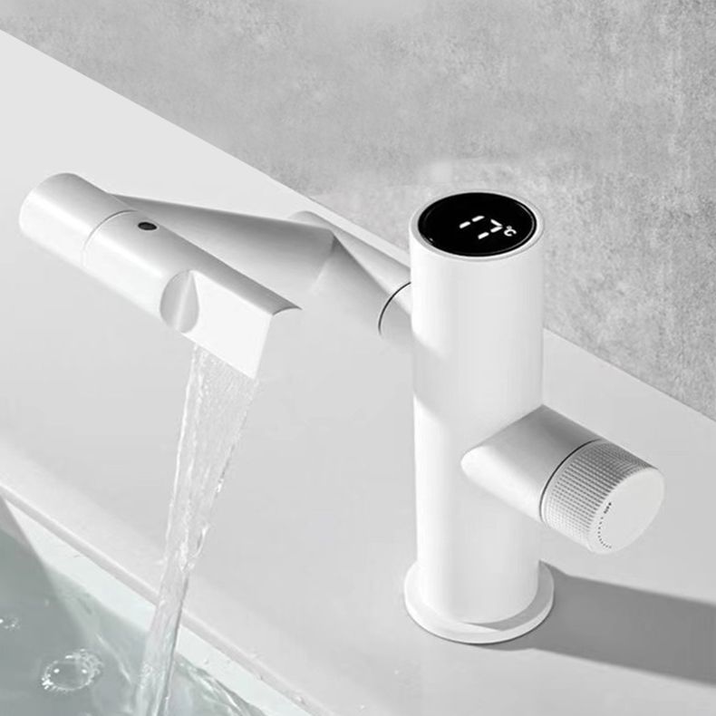 Modern Vessel Sink Faucet Copper 1-Handle Low Arc Vessel Faucet for the Bathroom