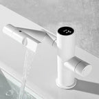Modern Vessel Sink Faucet Copper 1-Handle Low Arc Vessel Faucet for the Bathroom