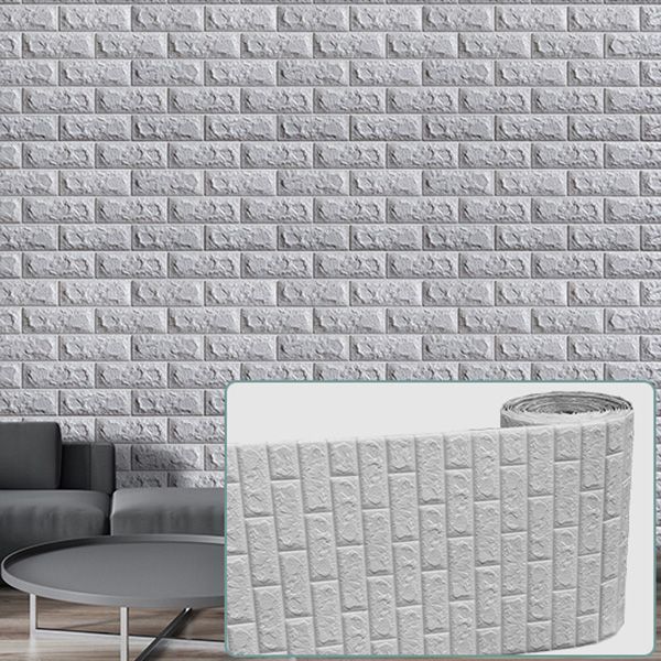Modern Pearl Wainscoting Waterproof PVC Wall Access Panel Peel and Stick Wall Tile
