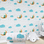 Modern Cartoon Wall Covering Peel and Stick Wall Ceiling for Bedroom