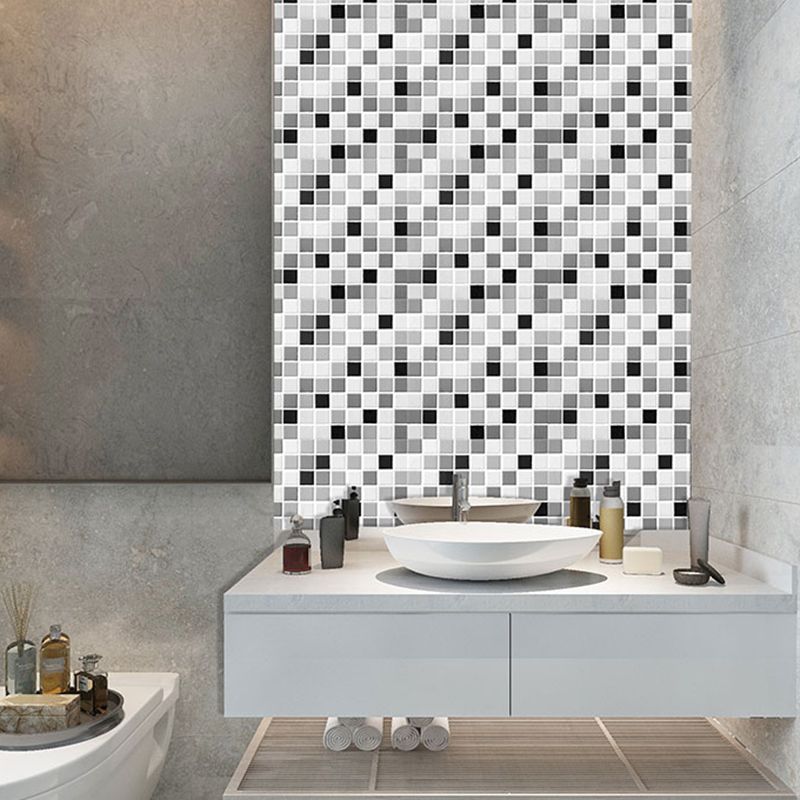 Tile Stripping & Gluing Square Mosaic PVC Stain Resistant Stripping and Gluing Plates for Shower 5 Pack