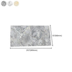 Multi-Tonal Style Vinyl Plank Peel and Stick Porcelain Tile Look Vinyl Plank Flooring