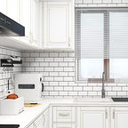 Single Tile Remove and Stick Back Wall Contemporary Kitchen Paper