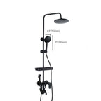Modern adjustable swivel shower head metal shower fixture on the wall
