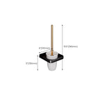 Black and Brass Bathroom Hardware Set Modern Stainless Steel Bathroom Shelf/Towel Holder/Paper Holder