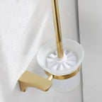 2-piece metal bathroom accessory set traditional toilet brush and holder set