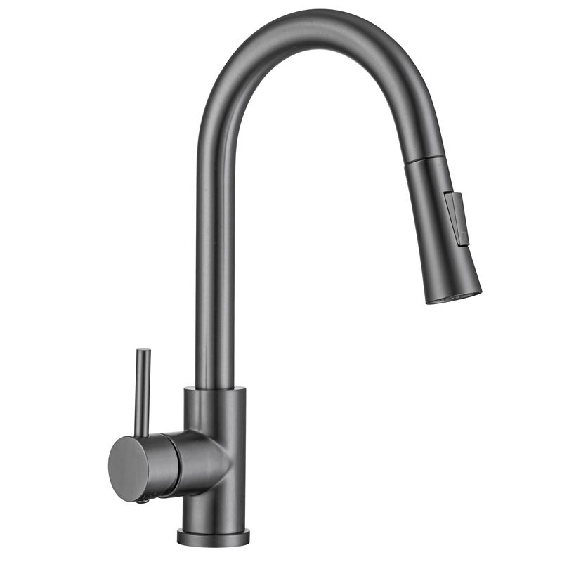 Modern Style Extendable Sink Faucet Single Handle Stainless Steel Sink Faucet