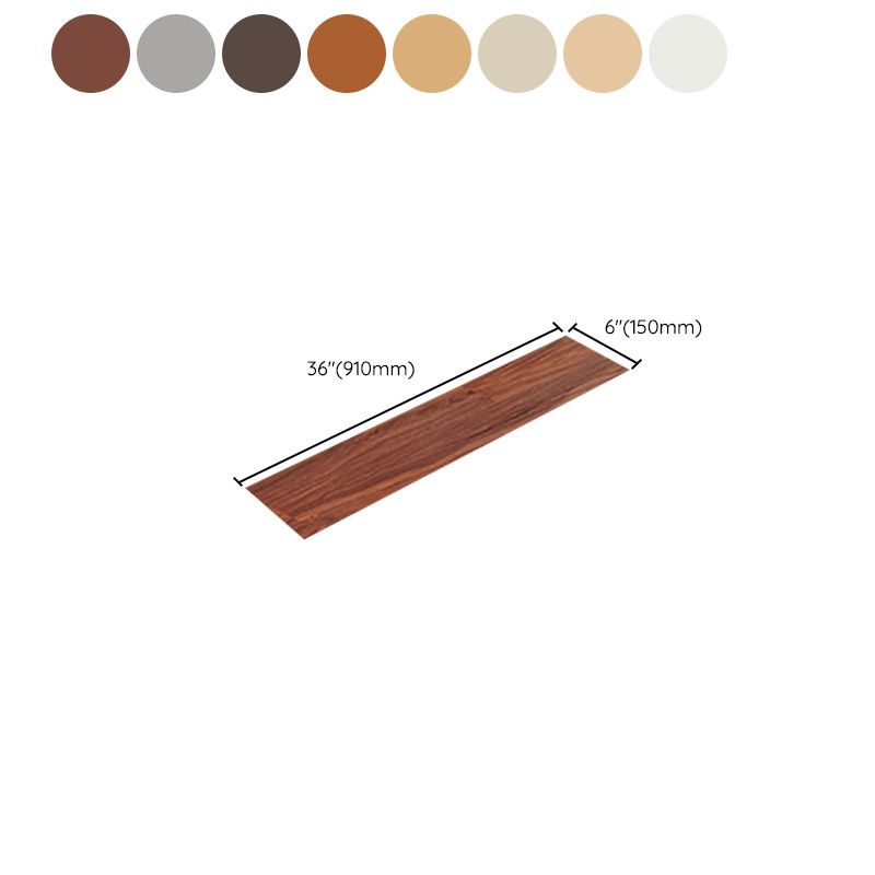 Rectangular waterproof PVC floor coverings for peeling and sticking fire-resistant PVC floor coverings