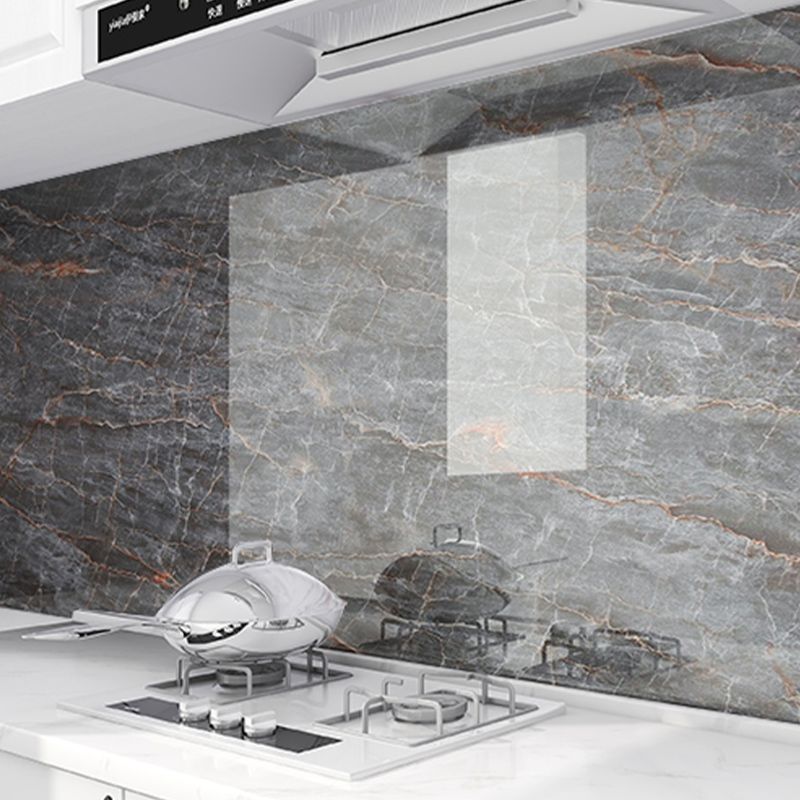 23.6" Rectangular Single Plate PVC Peel and Stick Tile for the Kitchen