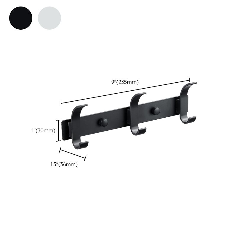 Modern Bathroom Accessory Set Silver/Black Bathroom Accessory Kit