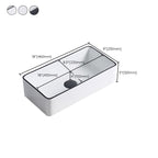 Modern porcelain floor washbasin Rectangular washbasin for the bathroom