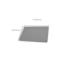 Rectangular Gray Showerhead Combo Standard Spray Pattern Showerhead