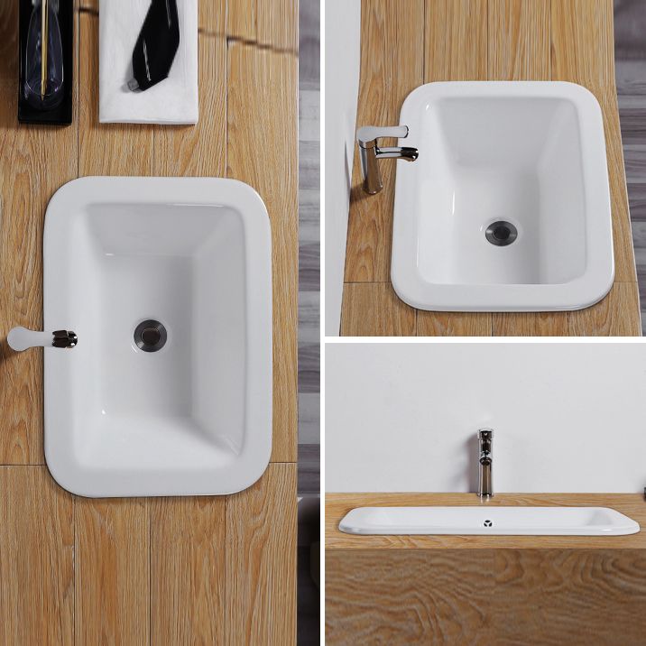 Traditional square washstand ceramics metal base washbasin