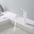 Contemporary Vessel Faucet Copper Single Handle Low Arc Pull Down Vessel Faucet for Home
