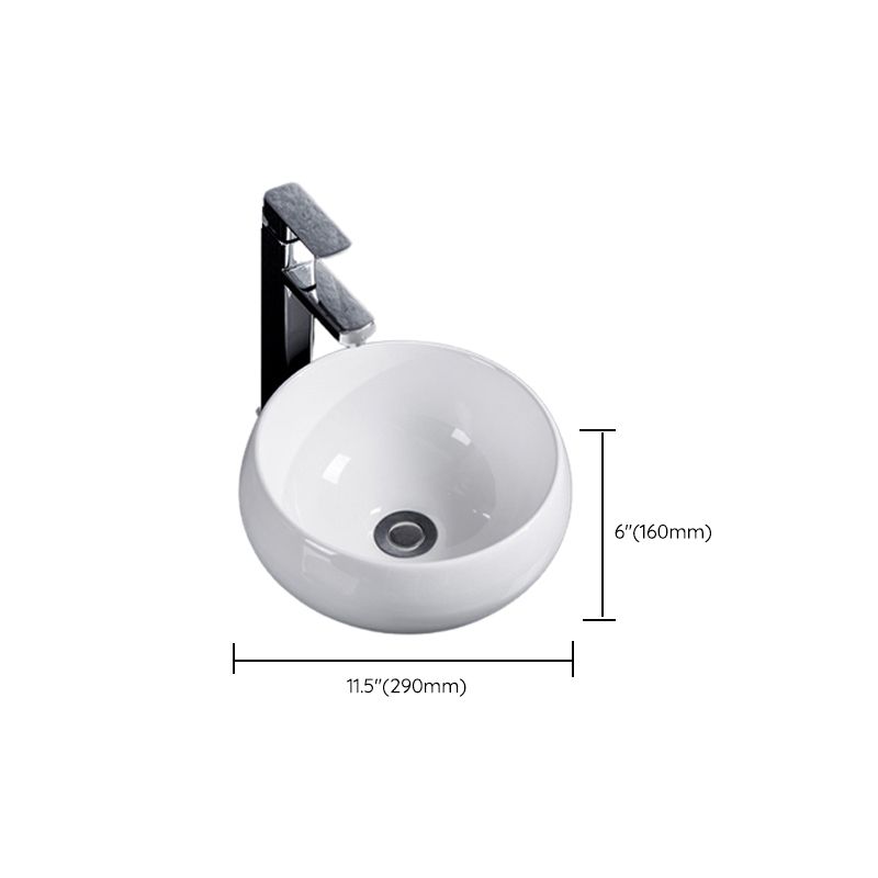 Modern Sink Solid Color Porcelain Sink