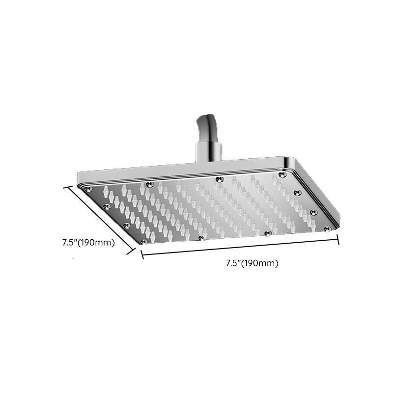 Contemporary Shower Head Combination Polished Stainless Steel Ceiling Mounted Shower Head