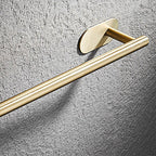 Modern Simple Metal Bathroom Accessories as Individual Piece or in Set in Gold