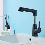 Contemporary Style Center Sink Faucets Lever Handles Faucets for Bathroom