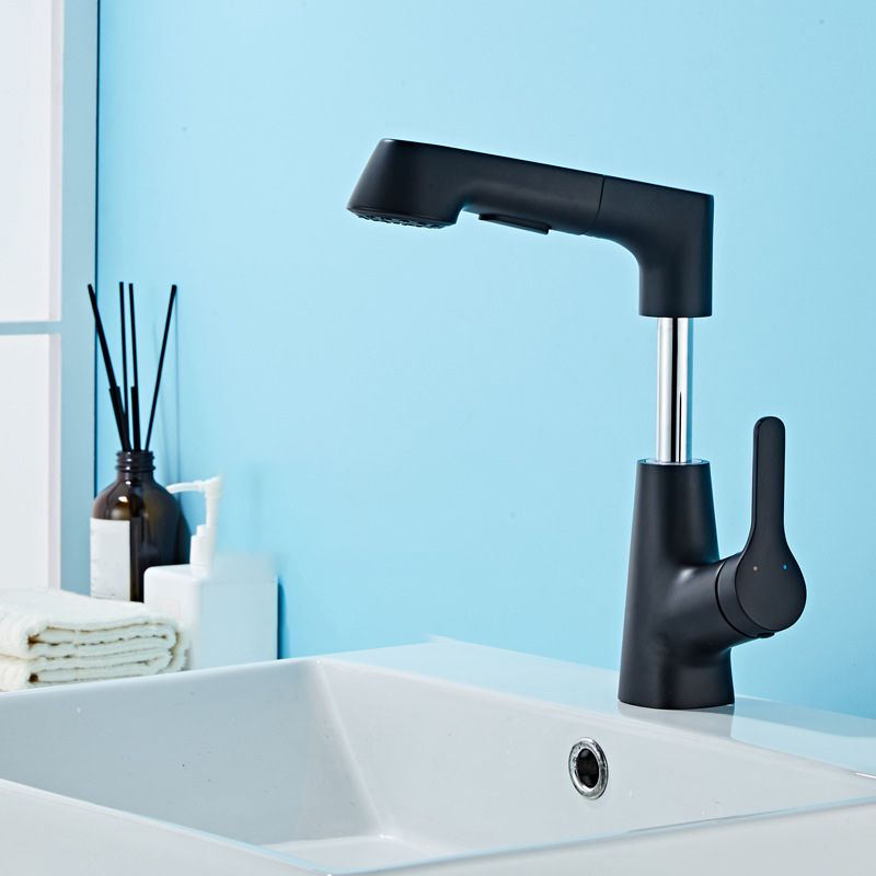 Contemporary Style Center Sink Faucets Lever Handles Faucets for Bathroom