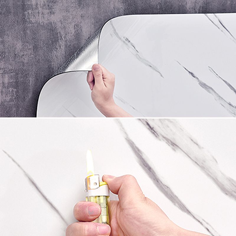 Waterproof removable field tile wallpaper and adhesive wall tile in rectangular shape
